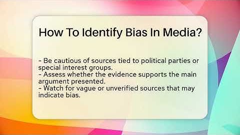 How To Identify Bias In Media? - Everyday-Networking