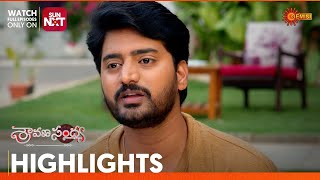 Sravana Sandyaa - Highlights of the day | Watch full EP only on Sun NXT | 27 Apr 2024 | Gemini TV