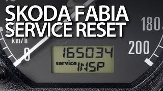 angivet Svag jern How to reset service reminder in Skoda Fabia I (INSP OIL maintenance  indicator) - YouTube