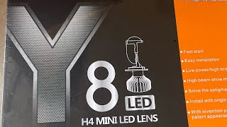 Y8 LED Mini Projector H4 Bulb Best LED Light for cars