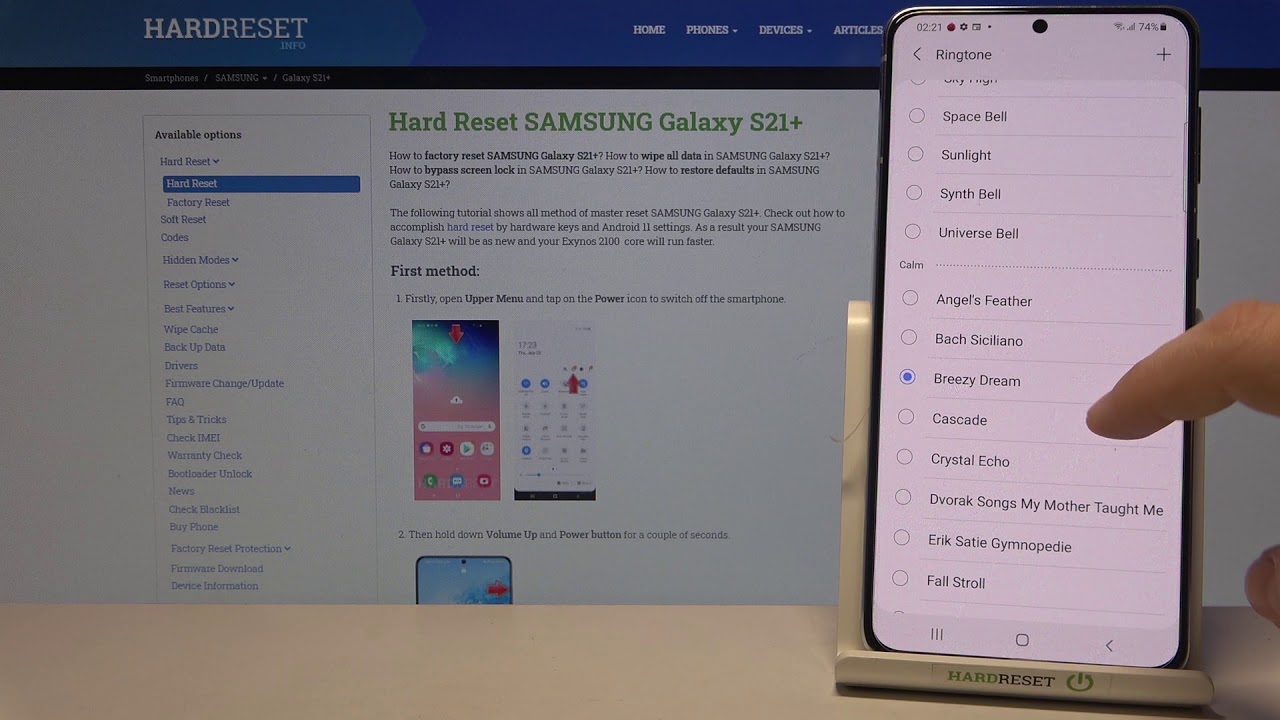 A Complete List of All Samsung Galaxy S21+ Ringtones Presented in One Video - All Ringtones on S21