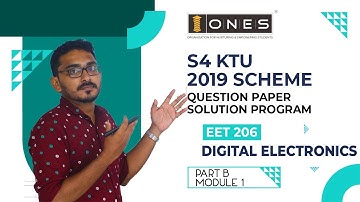 S4 KTU 2019 Scheme Question Paper Solution | Digital Electronics | EET206 | Part B | Module 1