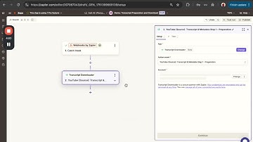 Use Zapier to Scrape YouTube Download Transcripts Metadata from Videos Instantly | Tutorial