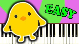 THE CHICKEN DANCE - Easy Piano Tutorial chords