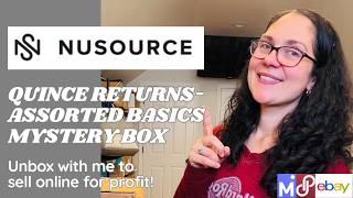Unbox with Me - Quince Returns Assorted Basics Mystery Box - Reselling for Profit on eBay & Poshmark