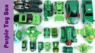 19 Green Trasnformer Robot Car Toys, Airplane Dinosaur Animal Transformer Toys