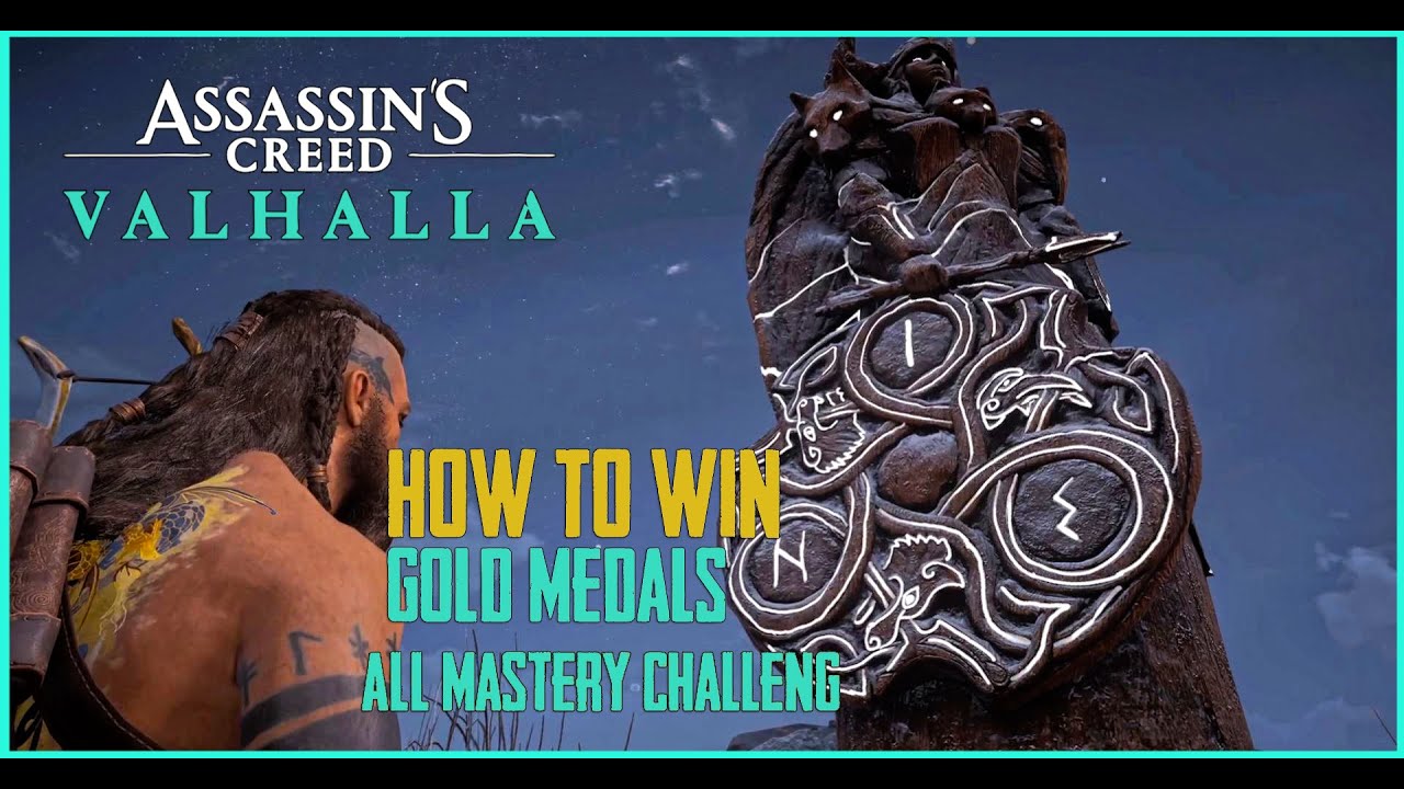 How to complete All Mastery Challenge with Gold Medals in Assassin's Creed Valhalla YouTube