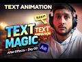 Amazing Text Animations in After Effects | Beginner Tutorial | Day 9