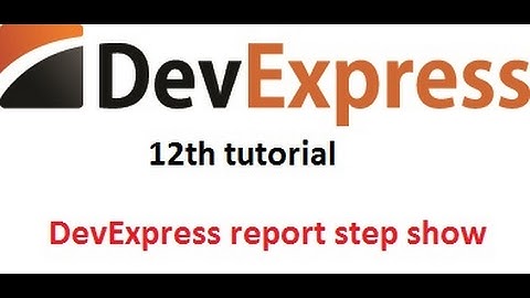 DevexPress report step show= BD C# Programmer