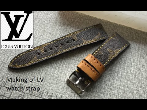 Handmade Louis Vuitton Canvas Keychain Wrist Strap