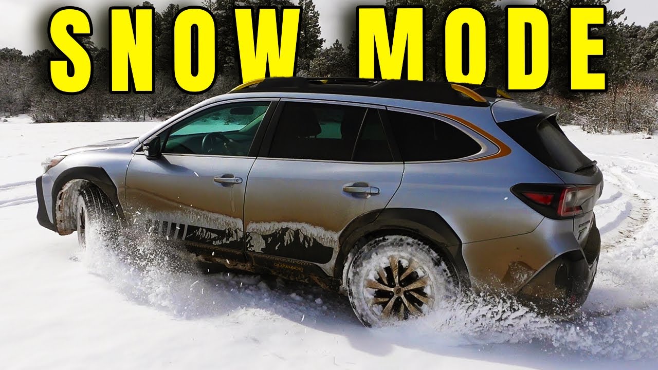 Subaru Outback in the Snow | Slides, Donuts, and Traction Boards - YouTube
