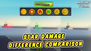 Star Upgrade 🔥 Damage Comparison | Vehicle Fusion | Military Tycoon Roblox screenshot 3