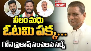 నీలం మధుకు ఓటమి పక్క ... గోనె ప్రకాష్ | gone prakash rao on lok sabha election survey | #Tolivelugu