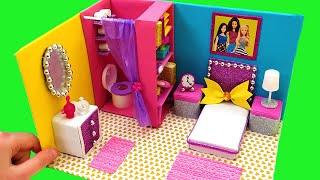 DIY Miniature House ❤️ How To Make Cardboard House with Bedroom