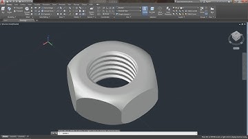 [AutoCAD 3D] How to create a Hex Nut