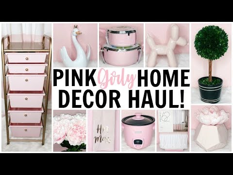 Girly Cubicle & Office Decor Haul ♡ HomeGoods, TJ Maxx, Target & Hobby  Lobby ♡ Pink, Gold & Marble 