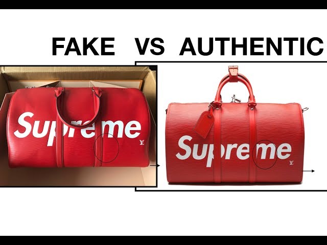 supreme lv backpack real vs fake
