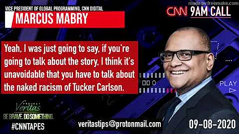#CNNTapes  Vice President of Global Programming Marcus Mabry SLAMS Fox News as Racist And Uninformed