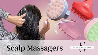 Reviewing 3 Shampoo Scalp Massagers  • Curly Hair Care Products