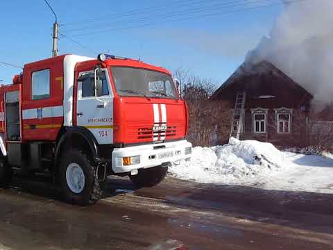 Пожар в Алексеевском районе