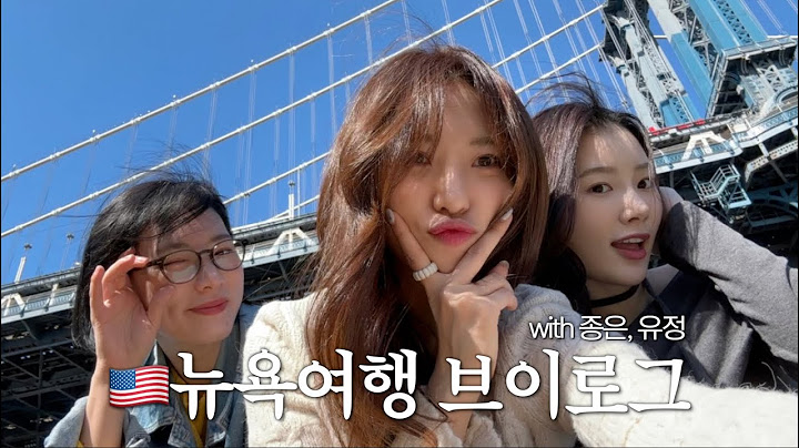 SUB)뉴욕은 처음이라서...뉴욕 브이로그 1편 ✈️🗽with 유정, 종은