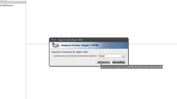 vtiger CRM Thunderbird Extension Import Contacts