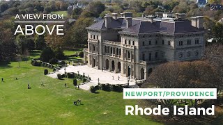 Billionaire's Row: Drone's View of Newport Mansions & Providence Rhode Island