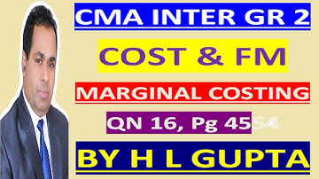 TRANSFER PRICING QN 16 CMA GR 2 Pg 45 BY HL GUPTA To Buy CLS CA/CMA CALL-8920730907