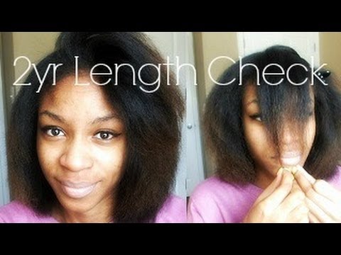 2 Years Natural Hair Length Check Natural Hair Growth Youtube