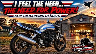Honda CB1000F Slip on mapping results:  40% gains from stock at the new peak!! :Flashed by Vcyclenut