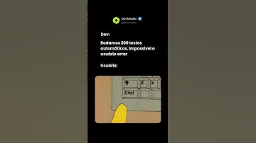 Dev pode prever tudo… menos o que o usuário vai fazer #humor #memes #shitpost #devmedia #programmer