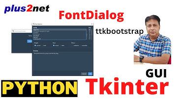 🎨 Tkinter ttkbootstrap FontDialog | Change Fonts Dynamically in Python GUI