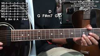 TRAVELIN' MAN Ricky Nelson Acoustic Guitar Lesson @EricBlackmonGuitar