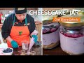 Cheesecake de Arádanos en frascos | Postres individuales &quot;Jar&quot;