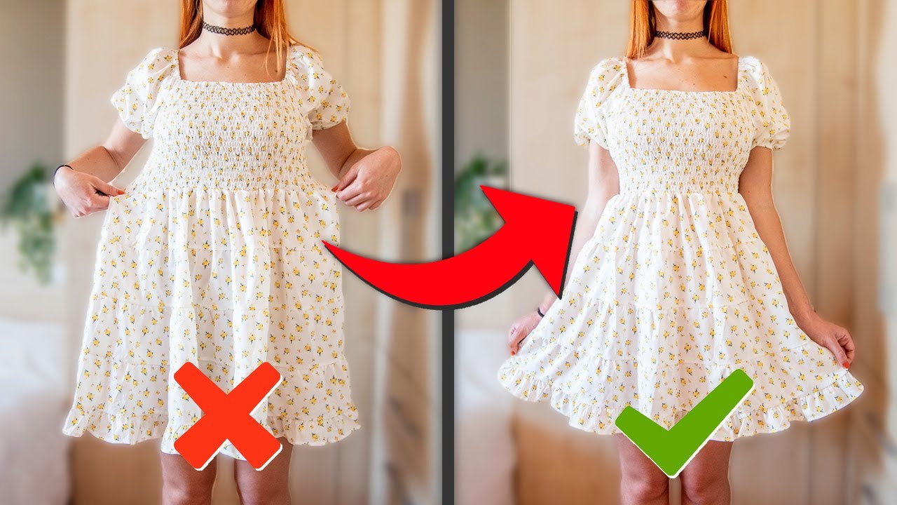 Cómo AJUSTAR un VESTIDO de la CINTURA sin coser ?✓ (3 Maneras) - YouTube