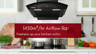 Ardnib Kitchen Chimney | Nova Bk 60 | 1450 CMH Suction | 7 Years Motor Warranty