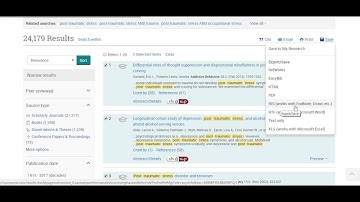 Exporting references from Proquest