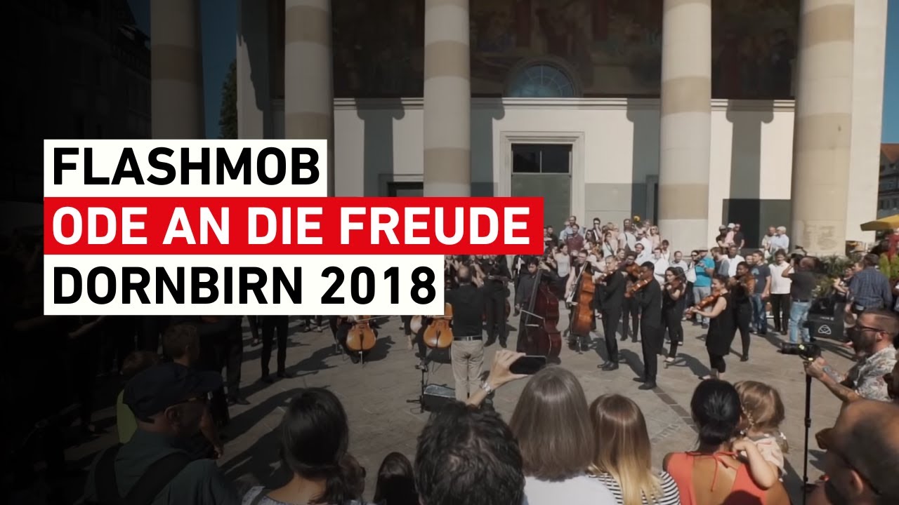 Flashmob Wir sind Europa - Ode an die Freude – Dornbirn 2018
