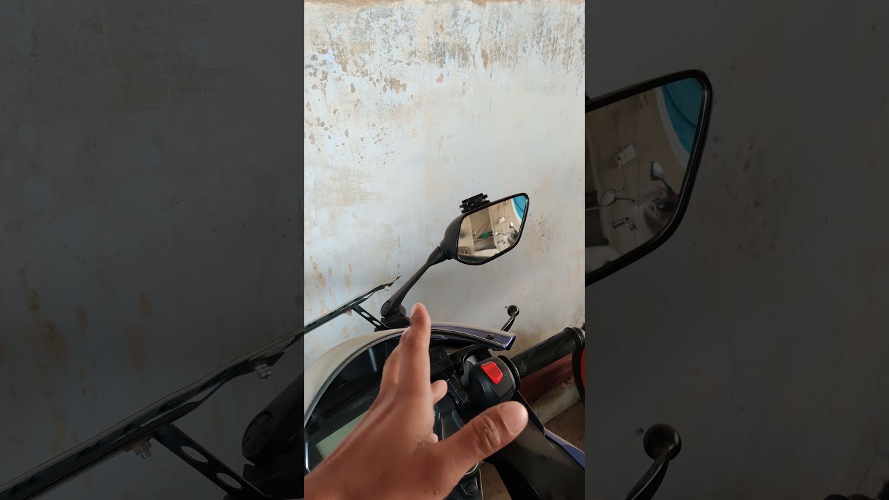 How to repair bike broken side mirror - How to repair broken side