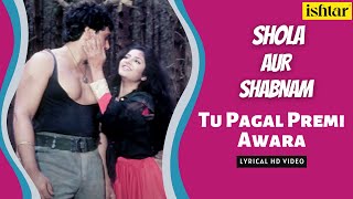 Tu  Pagal Premi Awara | Shola Aur Shabnam | Lyrical Video | Govinda | Divya Bharti