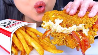 ASMR MUKBANG | KFC Double Down Fried Chicken Sandwich | Eating Sounds | ASMR Phan