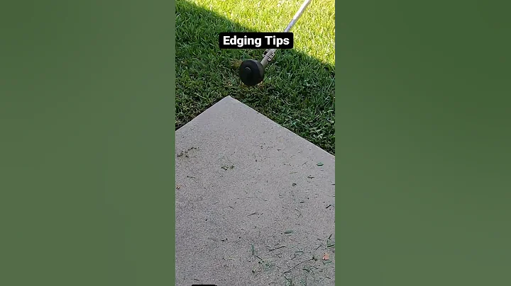 Edging Tips with String Trimmer in Lawn Care Business #youtubeshorts