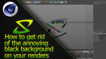 Cinema 4D Tutorial - How to get rid of the black background in your renders |  SirAlien™