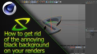 Cinema 4D Tutorial - How to get rid of the black background in your renders |  SirAlien™