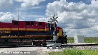 KCS 4618 leads an Empty Grain train North to Bartlett Grain to South Jacksonville, IL