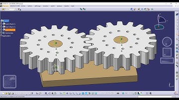 CATIA V5 GEARS ANIMATION