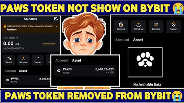 Paws token removed from bybit • Paws token not showng in bybit • Paws token not received on bybit