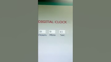 Digital clock through plc programming||