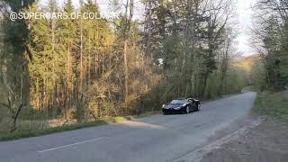 BUGATTI LA VOITURE NOIRE ON THE ROAD ! #bugatti #lavoiturenoire