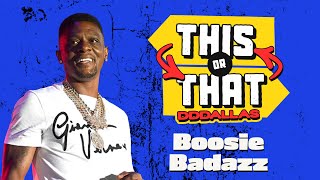 Boosie BadAzz is asked "Yella Beezy or Trapboy Freddy?" on ThisOrThatDDDallas